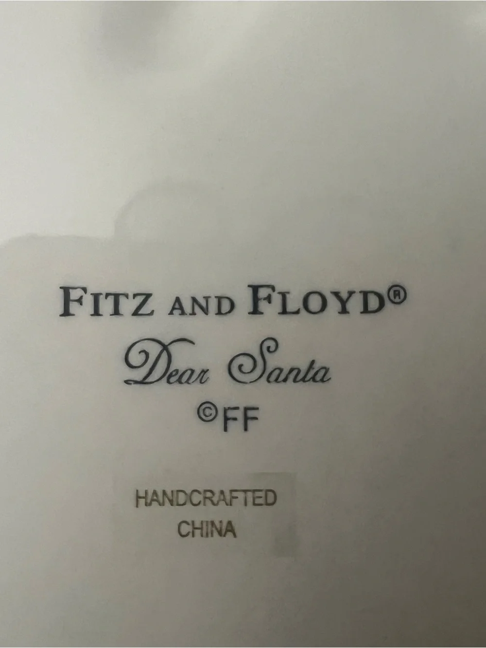 Fitz and Floyd Seasons Greetings Oval Platter - Red, Green, Gold NEW